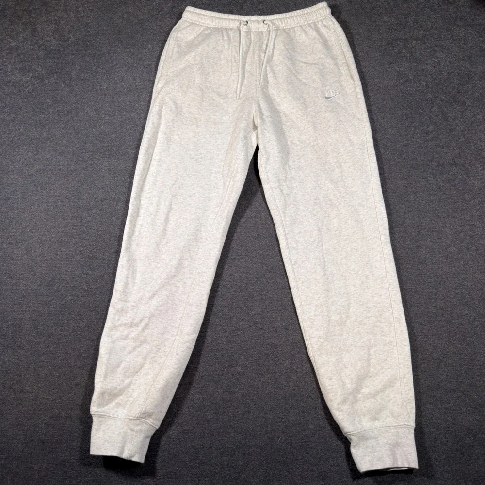 Nike Sweatpants Mens S Grey Heather Club Fleece Joggers Athletic Stretch Gym
